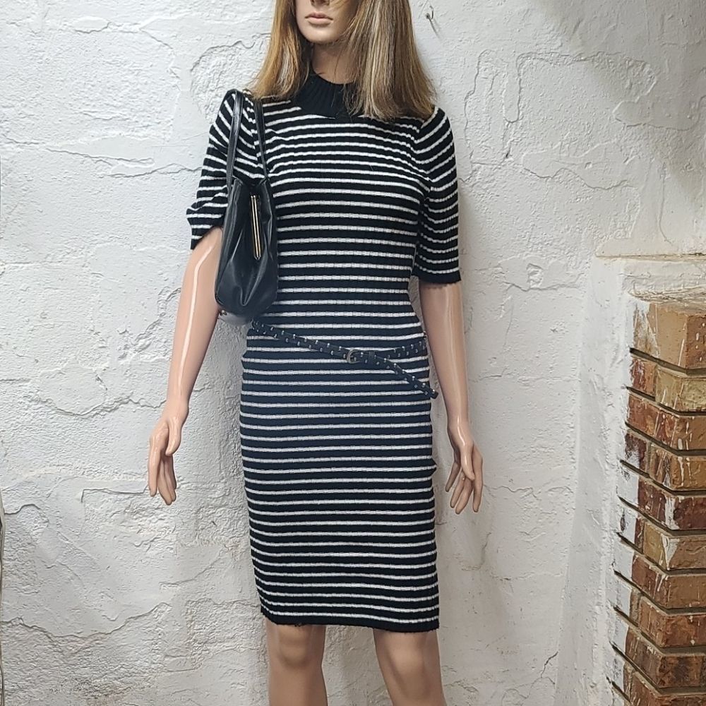 Black and white Sweater dress